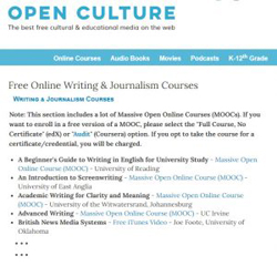 Free online writing courses